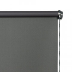 Estor enrollable opaco Black Out Solpor gris de 105x250cm