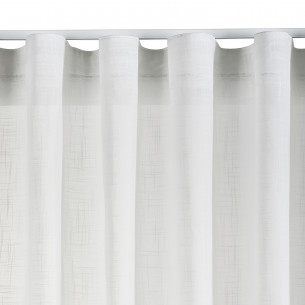 Cortina blanca de cinta, cortina grande