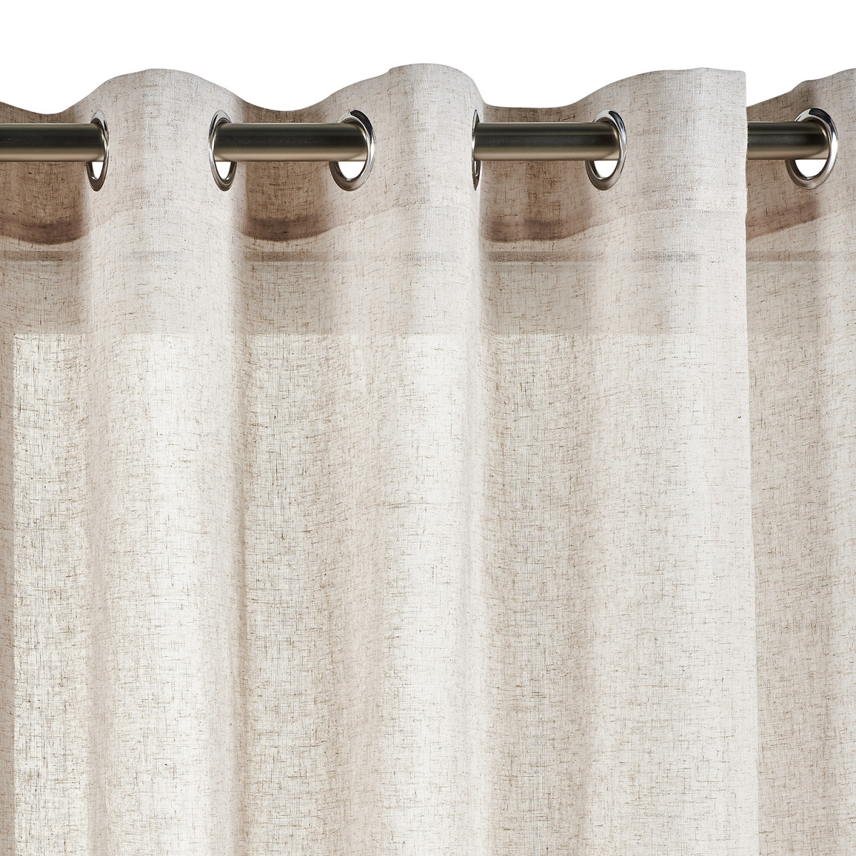 Cortina translúcida beige o gris 100% lino: agregue un toque de elegancia  natural a su hogar -  España